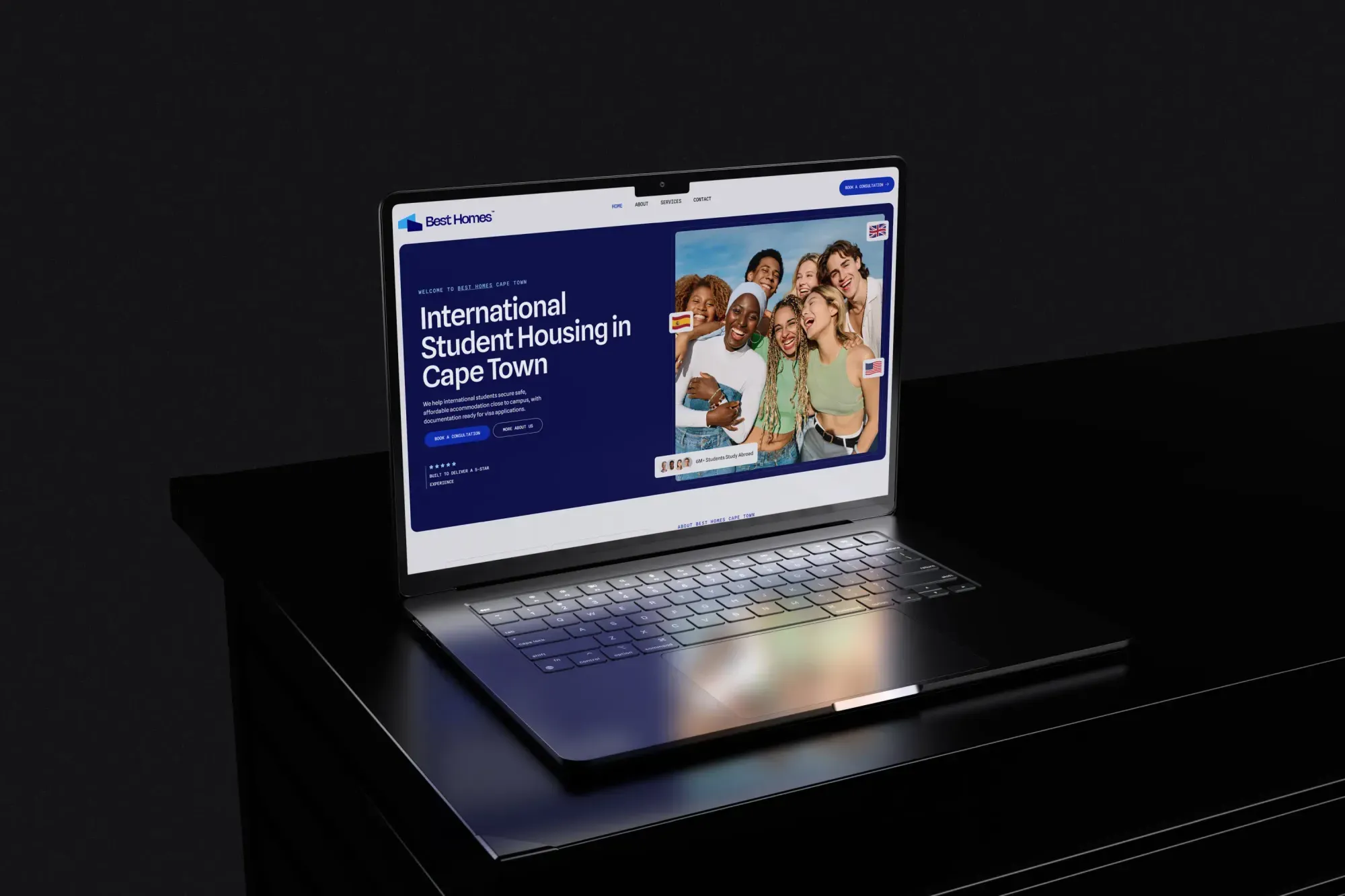 Best Homes Cape Town brand identity, collateral, website work by Fluctus Design Studio — image 1 of 7