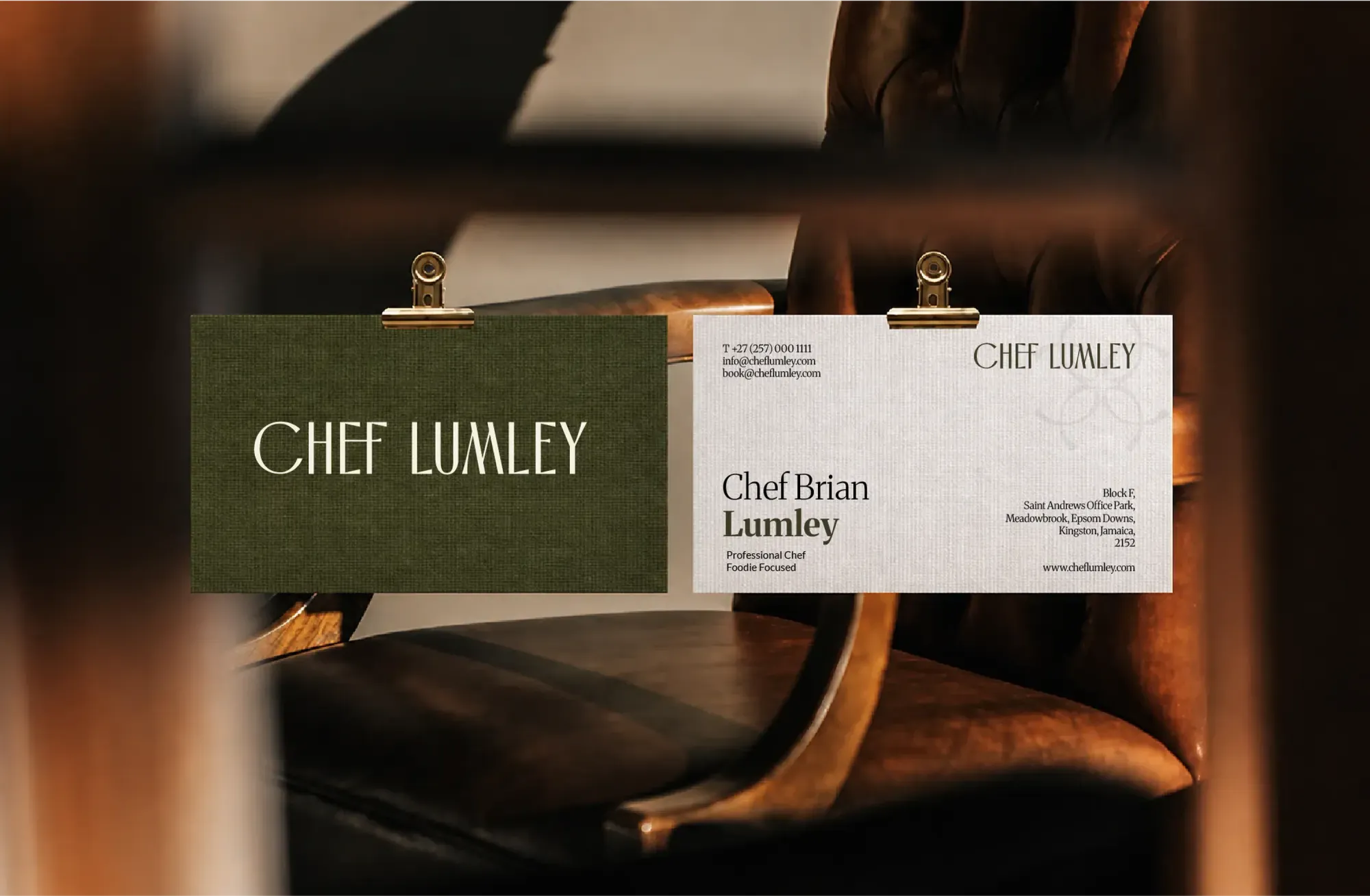 Chef Lumley brand identity, web design, blog work by Fluctus Design Studio — image 2 of 7