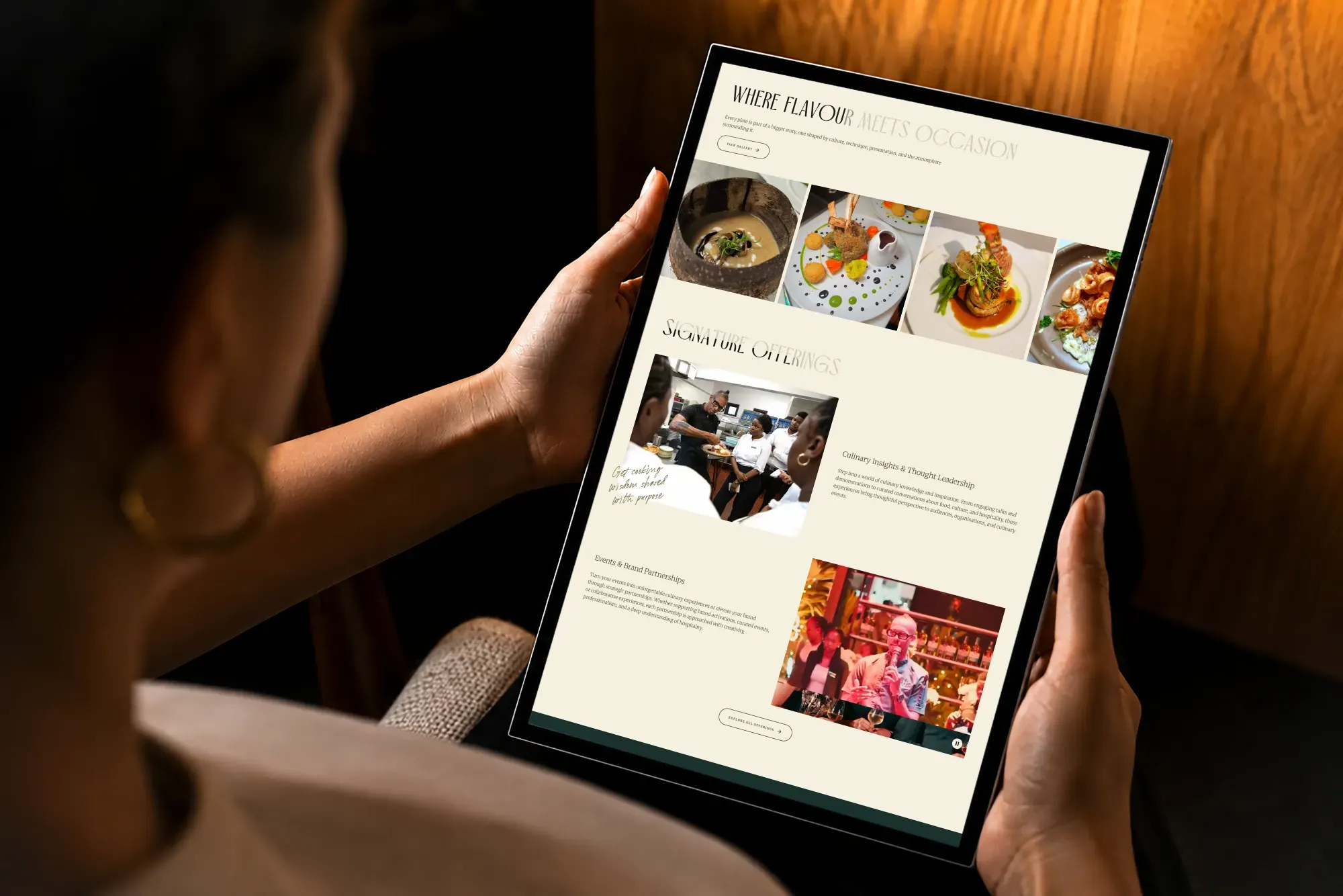 Chef Lumley brand identity, web design, blog work by Fluctus Design Studio — image 4 of 7