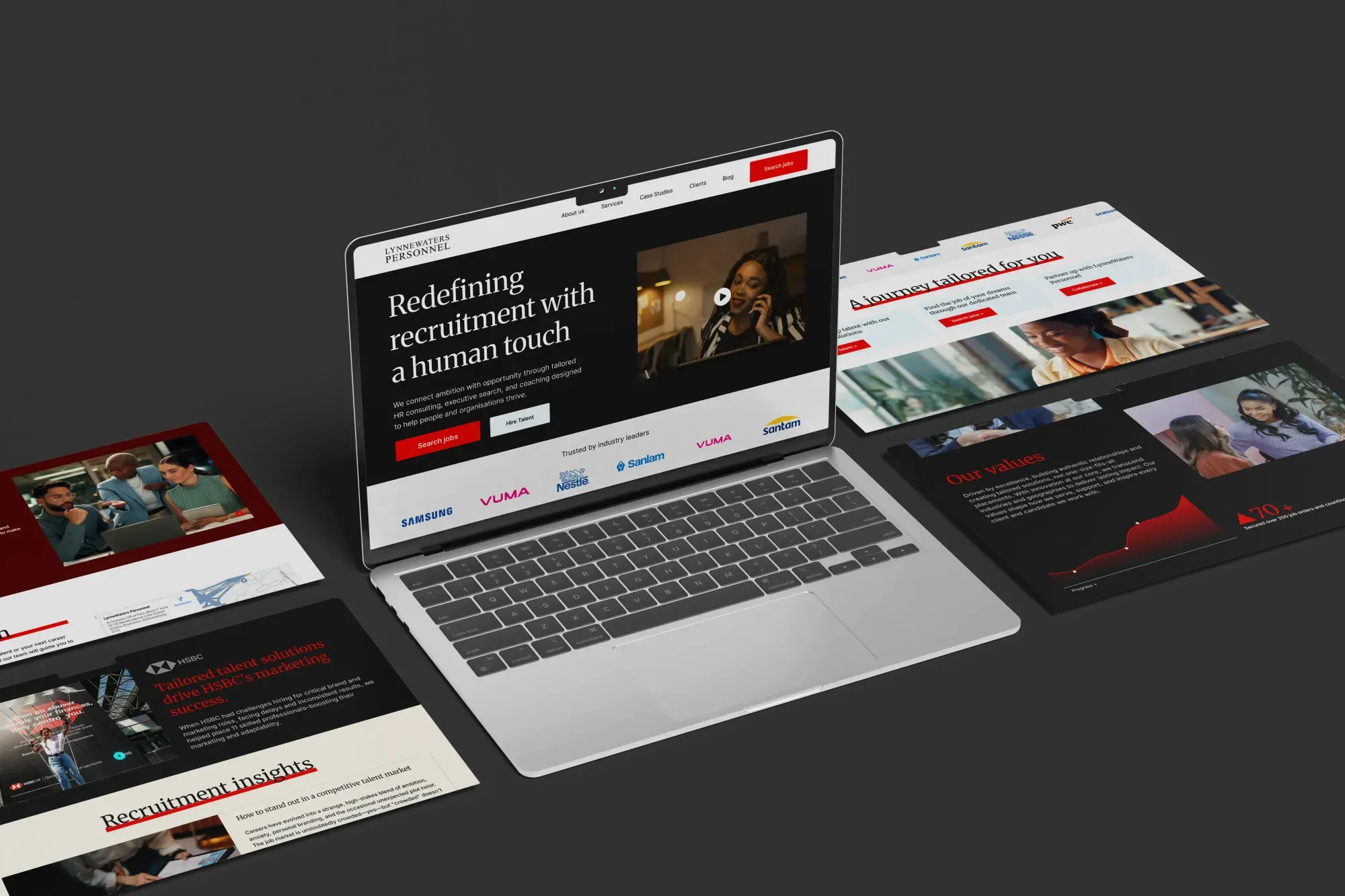 LynneWaters brand identity, materials, web design & development work by Fluctus Design Studio — image 1 of 7