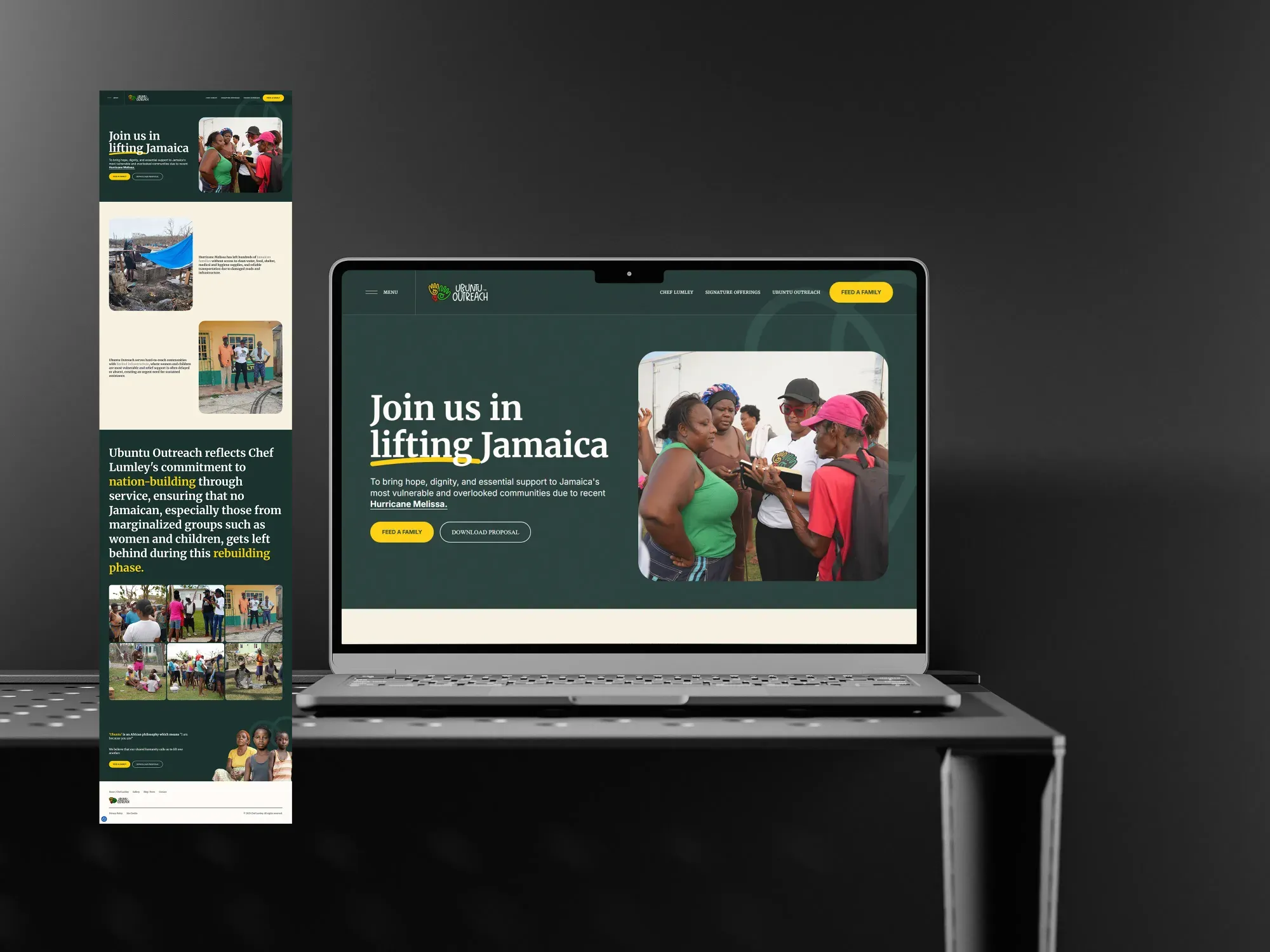 Ubuntu Outreach — CI, Landing Page project by Fluctus Design Studio